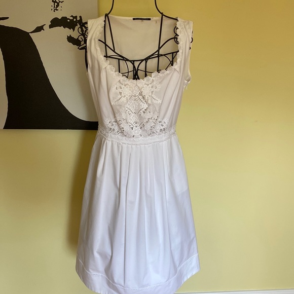 Gorgeous White Elie Tahari Summer Dress - Sz 4 - Picture 1 of 14